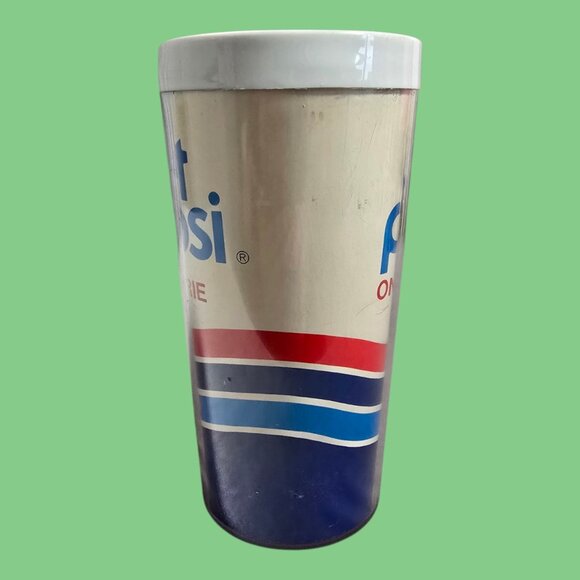 Vintage Diet Pepsi One Calorie 6.5" Insulated Tumbler Cup 16 oz. Thermo Serv - Picture 4 of 7